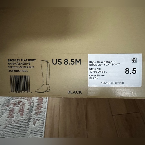Michael Kors Bromley Flat Boot Black Size 8.5 - Picture 3 of 4